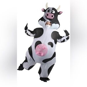 Inflatable Cow Costume for Adults - New With Tags Farm Animal Cosplay Suit